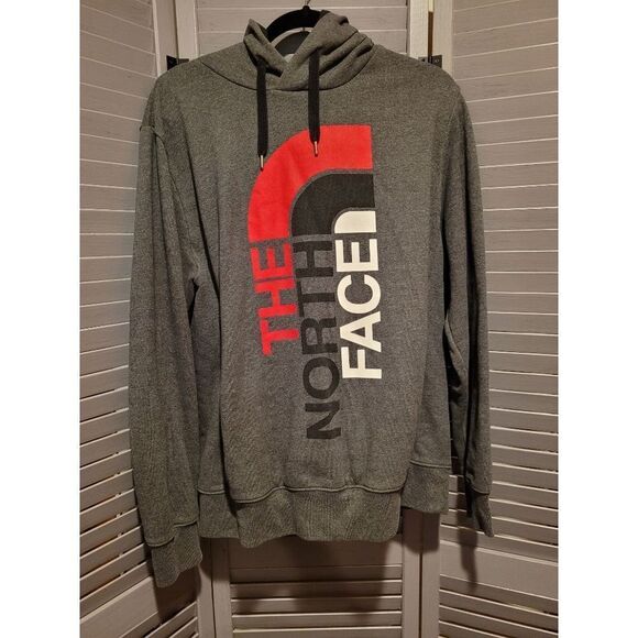 The North Face Men's Dark Grey Trivert Pullover Hoodie- Size L - Picture 1 of 5